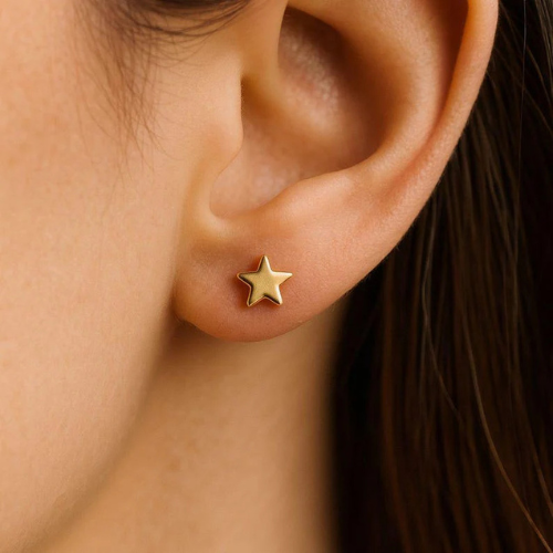 925 Sterling Silver Star Stud Earrings