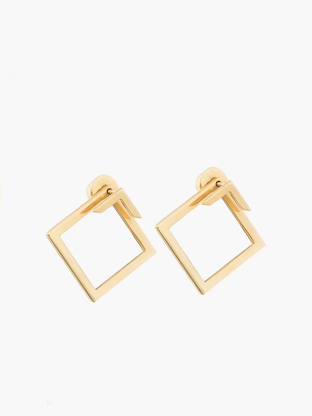 Minimal Square Stud Earrings – Timeless Geometric Design - Modern Square Studs – Geometric Chic for Everyday Wear