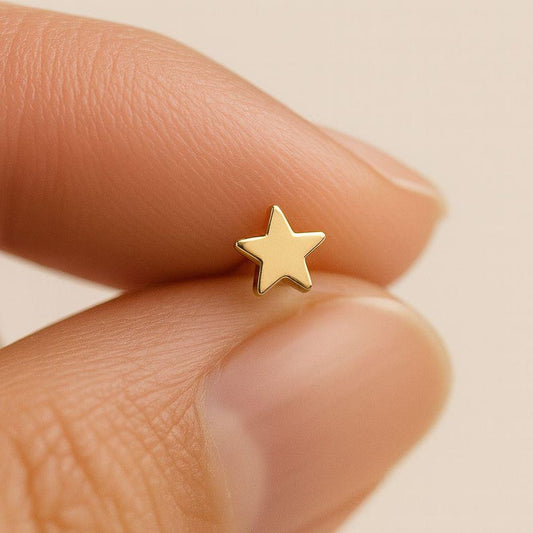 925 Sterling Silver Star Stud Earrings
