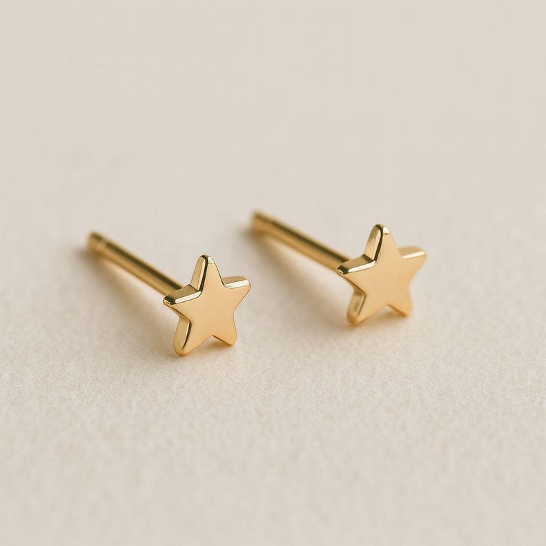 925 Sterling Silver Star Stud Earrings