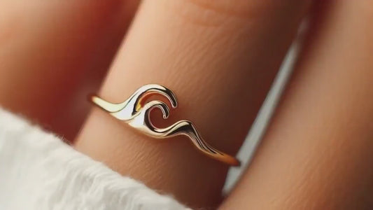 925 Silver Wave Ring – Minimalist Ring for Women & Girls
